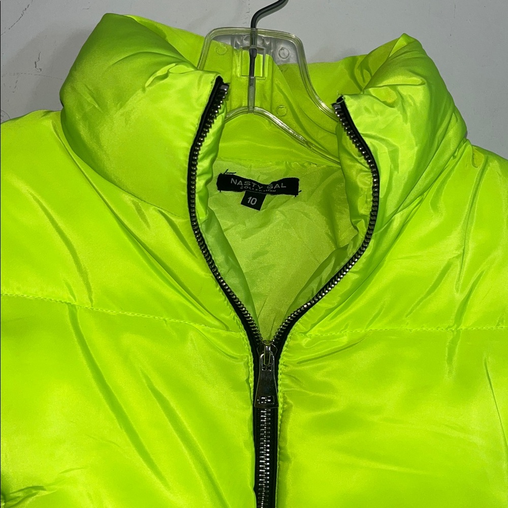 Nasty Gal Neon Green Jacket - Picture 2 of 7